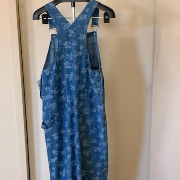 London Times Denim Overall Maxi Dress - Picture 1 of 13
